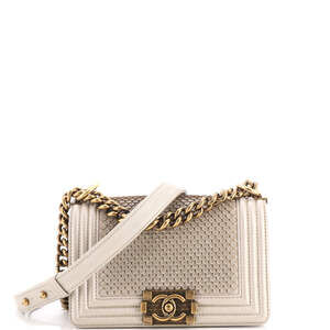 Chanel Small Boy Flap Bag Scaled Lambskin